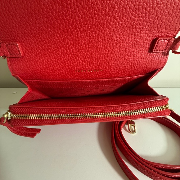 Tory Burch Thea Red Crossbody - Picture 5 of 9